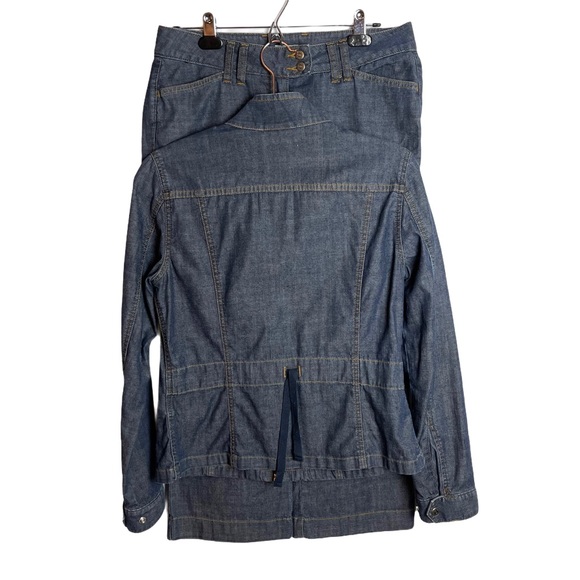 Halogen Nordstrom Canadian tuxedo jean pantsuit - Picture 2 of 6